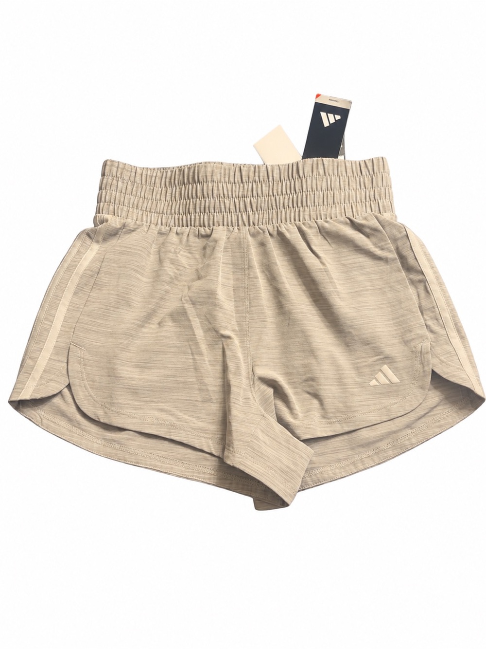 adidas Women's Light Grey Athletic Running Shorts high rise size S Retail $45.00